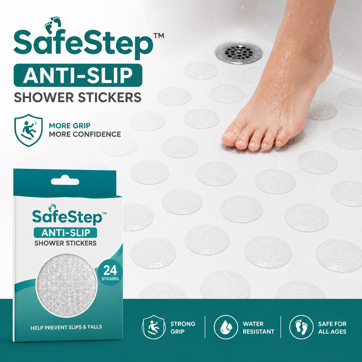 Anti-Slip Shower Stickers