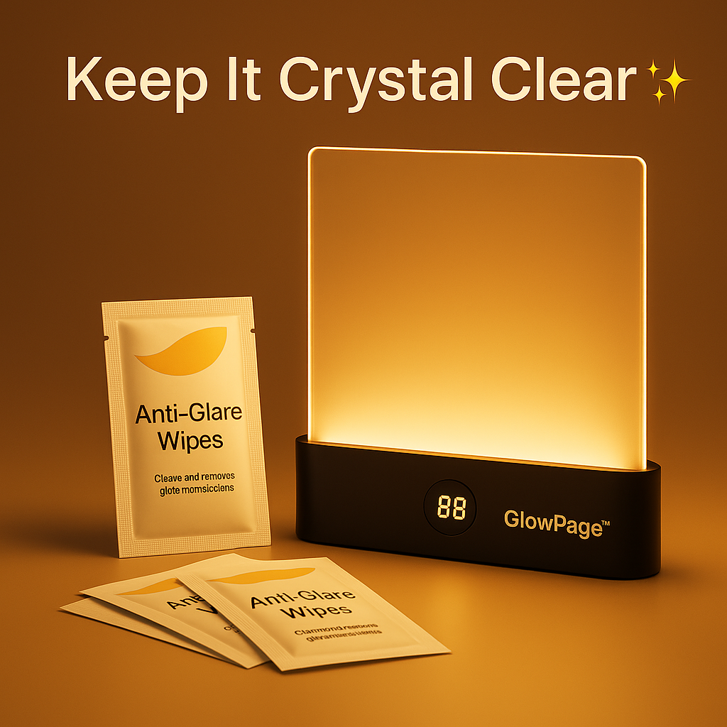 GlowPage™ cleaner wipes