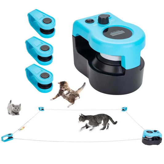 Interactive Indoor Cat Toy New Design Kept Your Cat Engaged And with Feather Tail for Cats