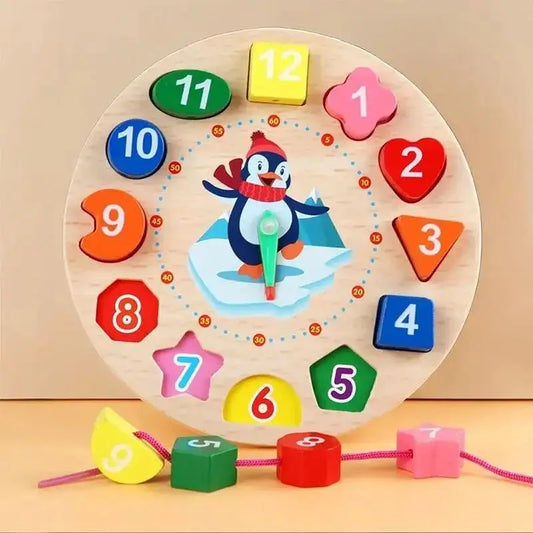 Montessori Wooden Clock Toy
