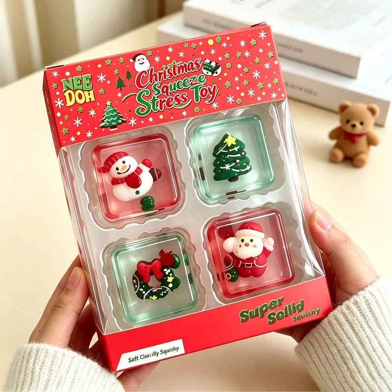 Squishmas™ Mini Squishy 4-Pack