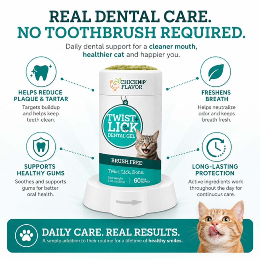 Twist & Lick™ Cat Dental Gel