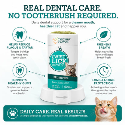 Twist & Lick™ Cat Dental Gel